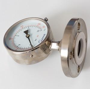 Đồng hồ đo áp suất màng lót Teflon