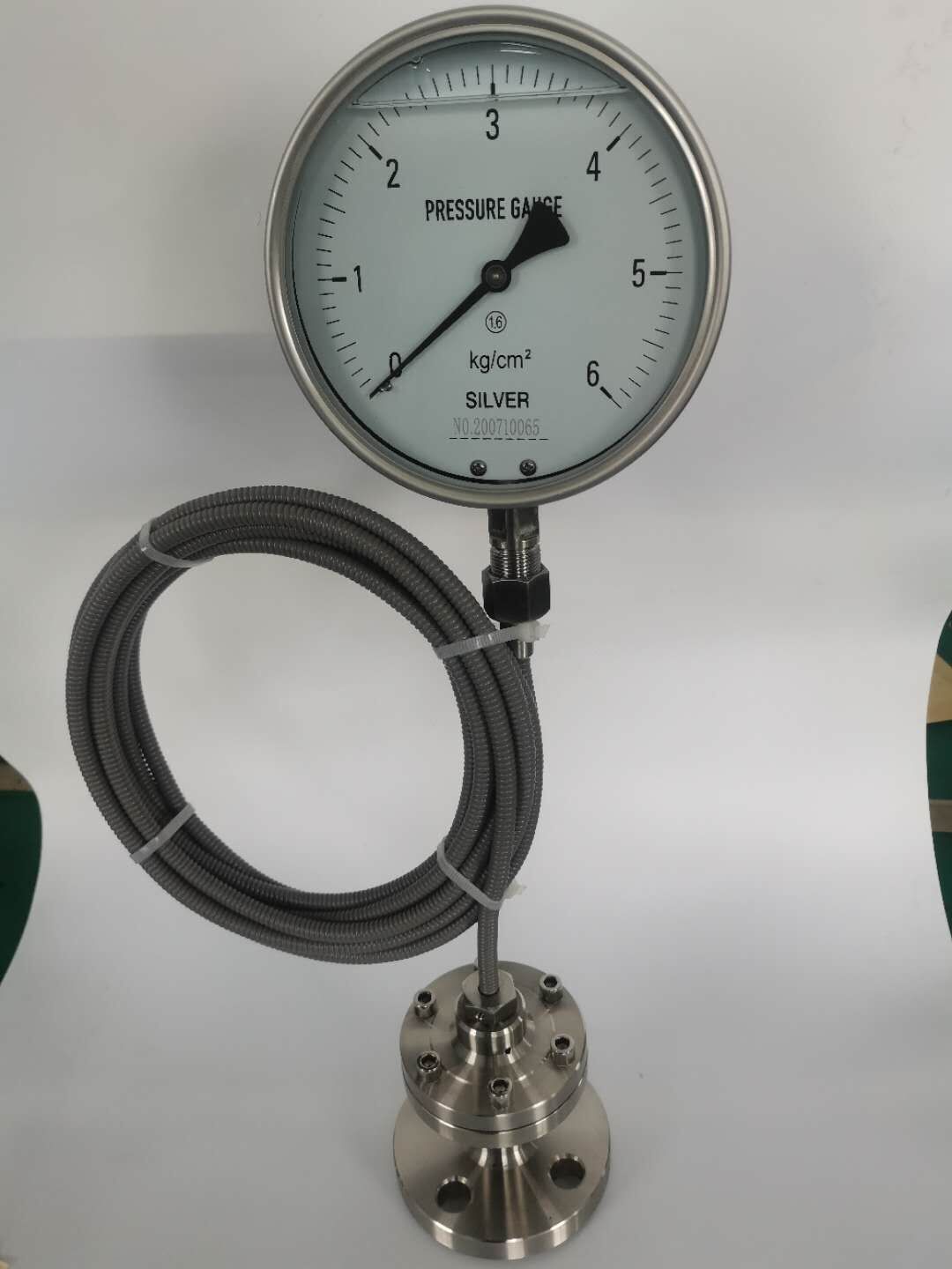 Máy đo áp suất con dấu màng đầy dầu với ống mao dẫn
