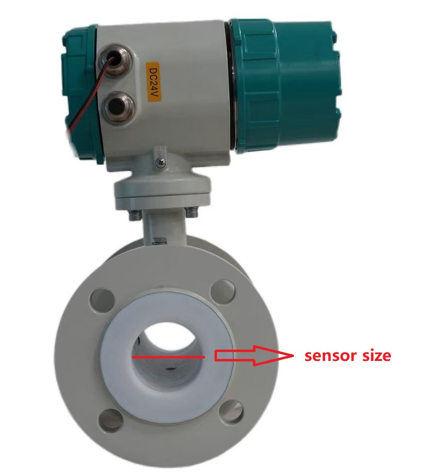 Kích thước cảm biến lưu lượng nước muối Salt water flow sensor size